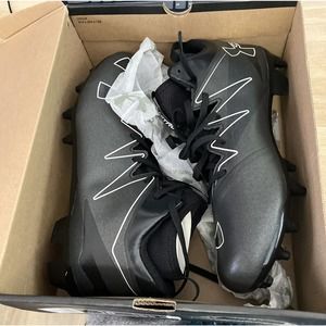 UNDER ARMOUR Nitro Mid MC Black Football Cleats 1269713-001 Men's Size 10